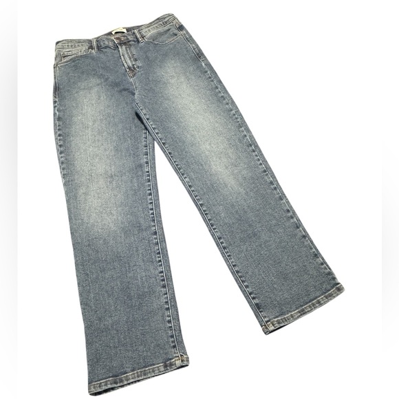 Kenzie Ella High Rise Straight Leg Jeans Size 10 Medium Wash Casual Comfortable - Picture 11 of 12